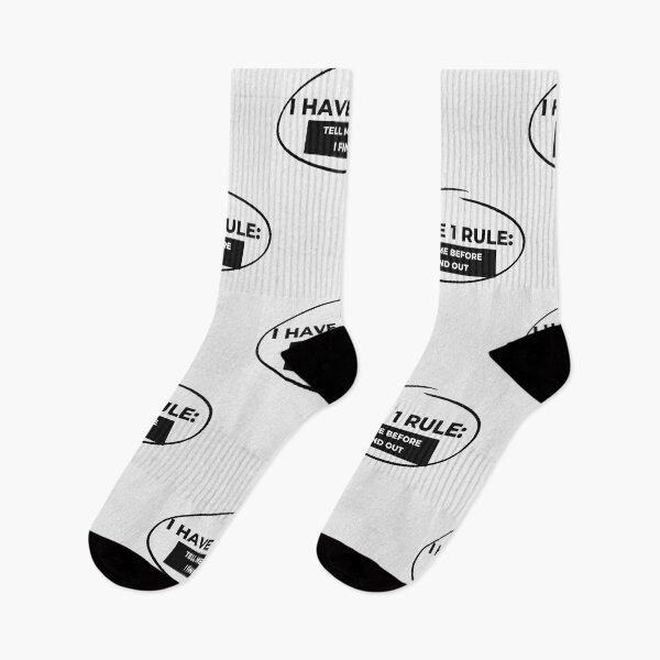 Item preview, I HAVE 1 RULE: TELL ME BEFORE I FIND OUT - BLACK & WHITE designed and sold by TishCO.