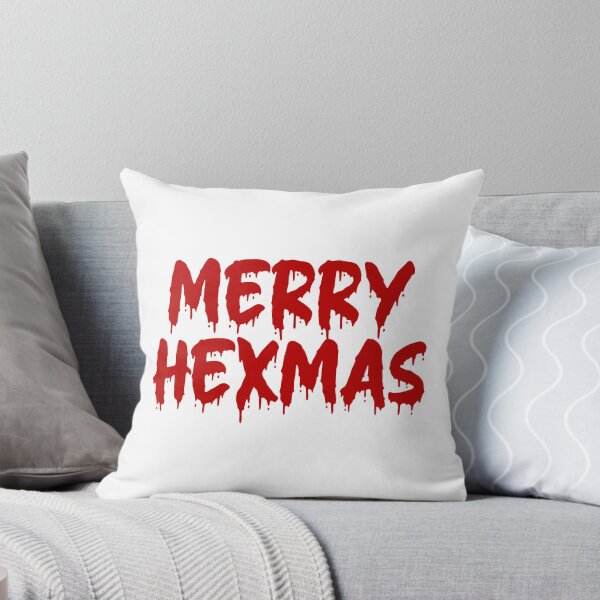 Item preview, RED ON WHITE MERRY HEXMAS BLOOD DRIP designed and sold by RomeArtCo.