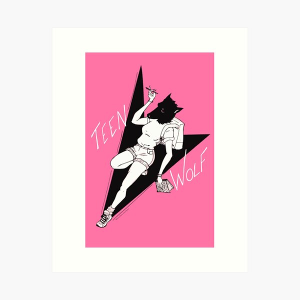 Teen Wolf getting to class Art Print