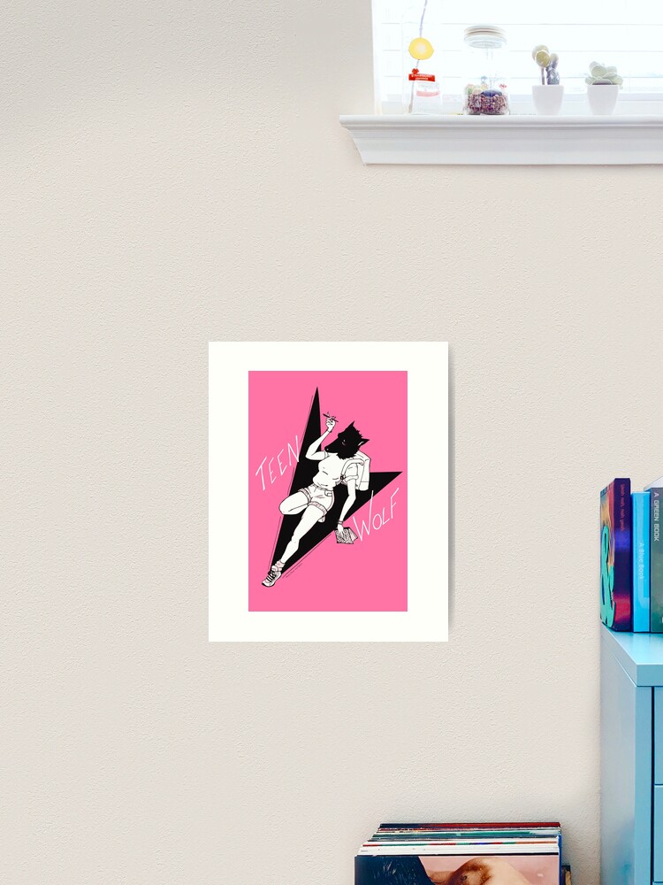 Thumbnail 2 of 3, Art Print, Teen Wolf getting to class designed and sold by MizticaHouse.