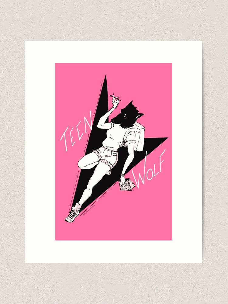 Thumbnail 1 of 3, Art Print, Teen Wolf getting to class designed and sold by MizticaHouse.