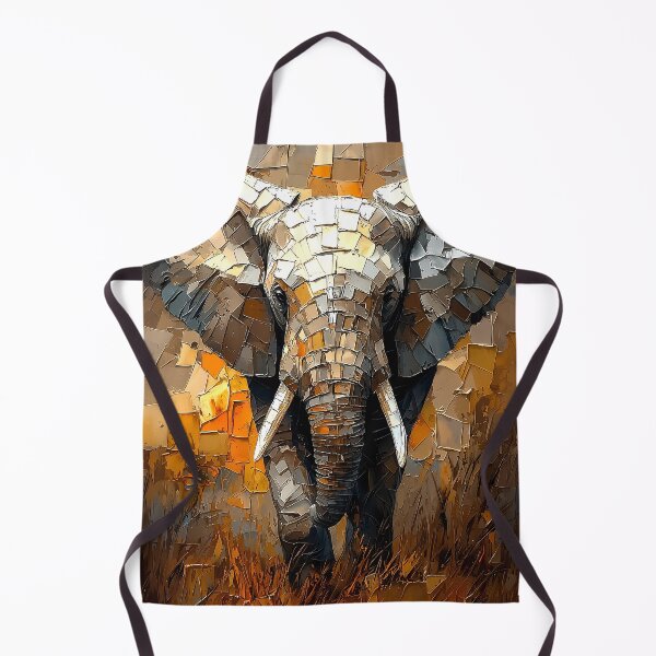 Item preview, Majestic Elephant in Dynamic Impasto Art designed and sold by Moisky Art.