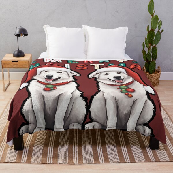 Item preview, Christmas White Swiss Shepherds – Merry Christmas designed and sold by GoodyPaws.