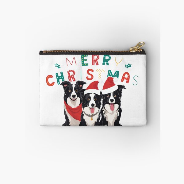 Aperçu de l'œuvre Border Collie de Noël – Joyeux Noël créée et vendue par GoodyPaws.