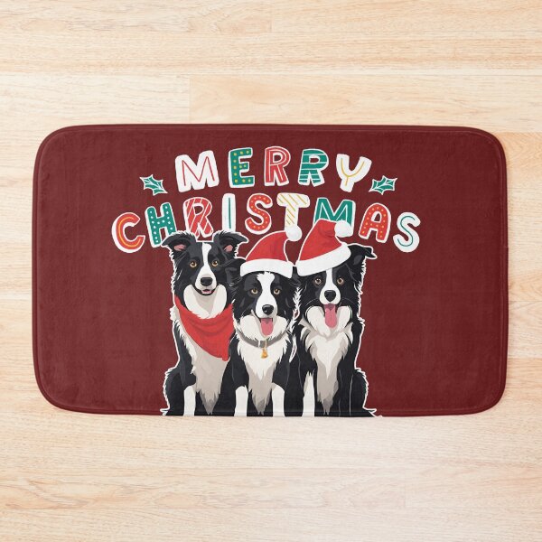 Aperçu de l'œuvre Border Collie de Noël – Joyeux Noël créée et vendue par GoodyPaws.