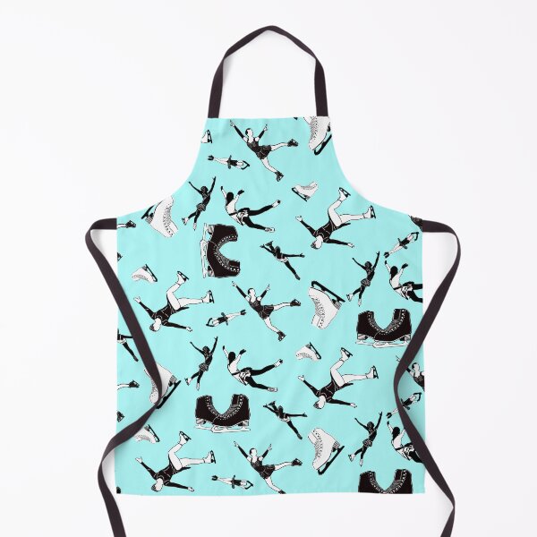 Item preview, Figure Skating Female Silhouettes on Blue Background designed and sold by Purposely Designed.