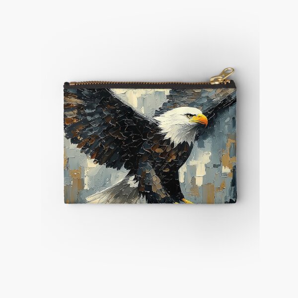 Item preview, Bald Eagle in Flight: Dynamic Impasto Art designed and sold by Moisky Art.