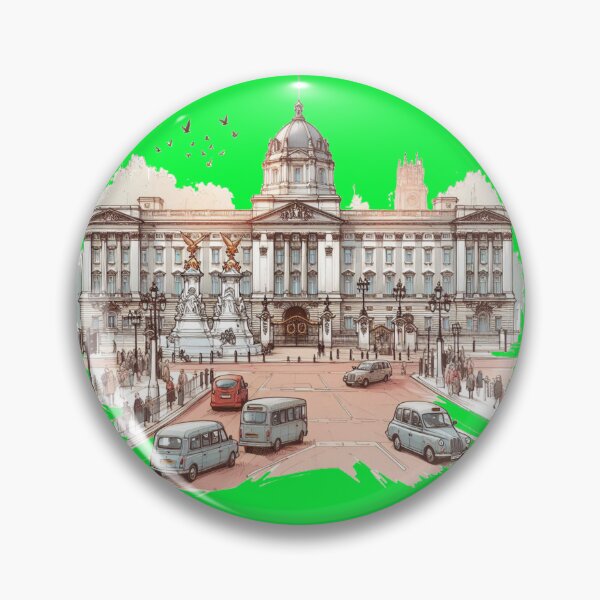 Item preview, Buckingham Palace London - Elegant 3D Sketch Design,  designed and sold by PaintMeWorld.