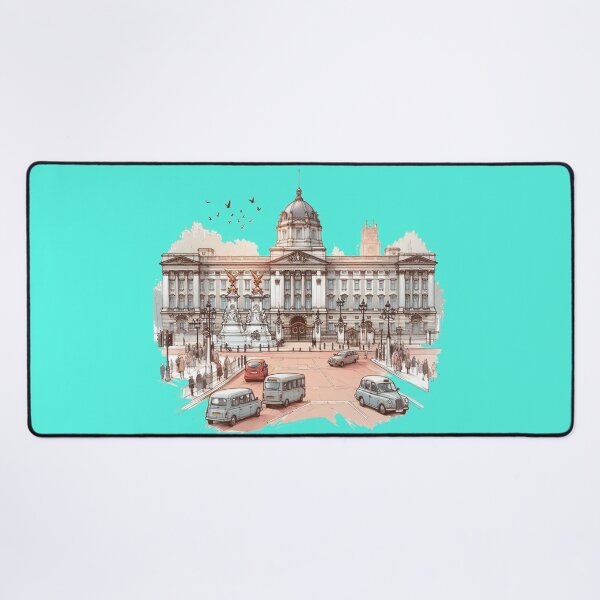 Item preview, Buckingham Palace London - Elegant 3D Sketch Design,  designed and sold by PaintMeWorld.