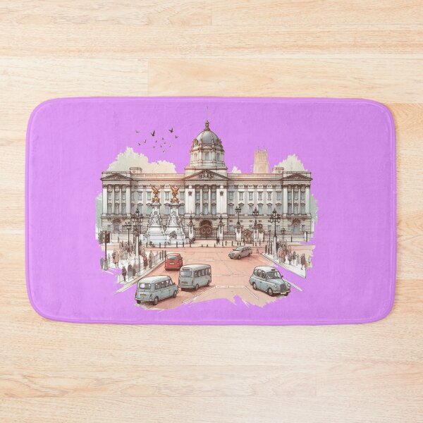 Item preview, Buckingham Palace London - Elegant 3D Sketch Design,  designed and sold by PaintMeWorld.