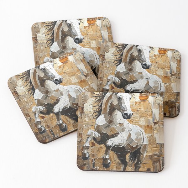 Item preview, Galloping Horse in Dynamic Impasto Art designed and sold by Moisky Art.