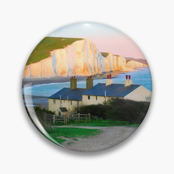 Item preview, The Seven Sisters with Coastguard Cottages Sunset designed and sold by Adam Gormley.