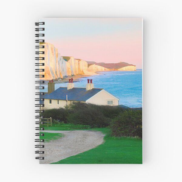 Item preview, The Seven Sisters with Coastguard Cottages Sunset designed and sold by Adam Gormley.