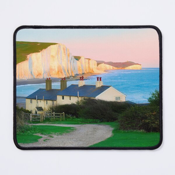 Item preview, The Seven Sisters with Coastguard Cottages Sunset designed and sold by Adam Gormley.