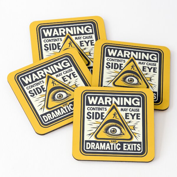 Item preview, Warning: Contents May Cause Side-Eye and Dramatic Exits - Fun and Cheeky Design designed and sold by Jesshelms83.