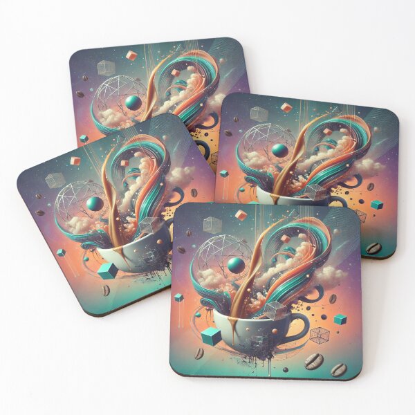 Item preview, Cosmic Coffee: A Surreal Brew designed and sold by bb-tees-by-mlee.