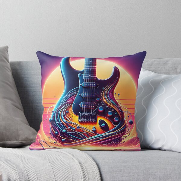 Item preview, Electric guitar on sunset background. designed and sold by KojourinArt.