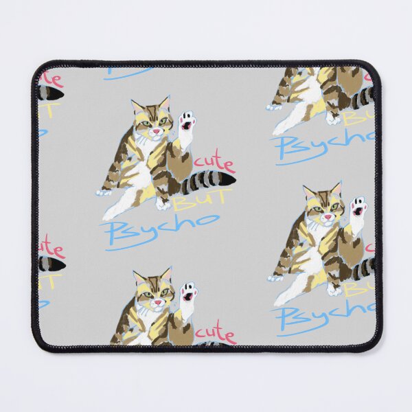 Item preview, Adorable Yet Psycho Cat Illustration – Cute & Quirky Design for Cat Lovers designed and sold by Pandositive.