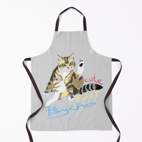 Item preview, Adorable Yet Psycho Cat Illustration – Cute & Quirky Design for Cat Lovers designed and sold by Pandositive.