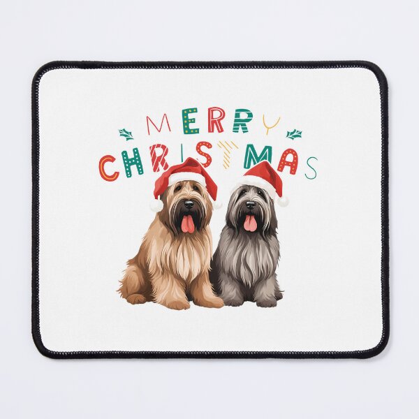 Item preview, Christmas Briards – Merry Christmas designed and sold by GoodyPaws.
