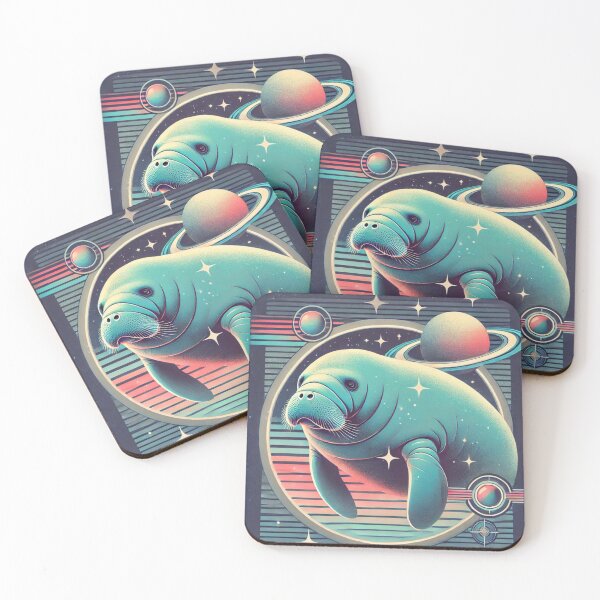 Item preview, Futuristic Manatee designed and sold by LizzyLooDoo Designs.
