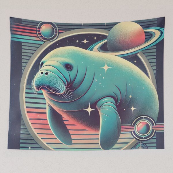 Item preview, Futuristic Manatee designed and sold by LizzyLooDoo Designs.