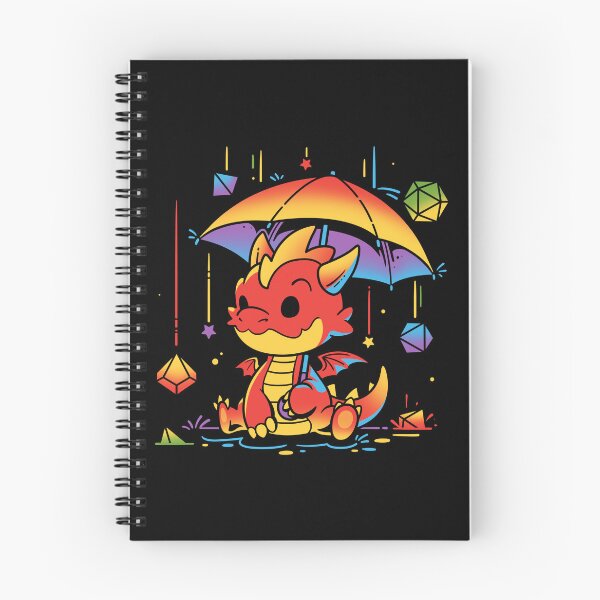 Artikelvorschau, Rainy Dice Day - Süßer Drache entworfen und verkauft von Snouleaf.