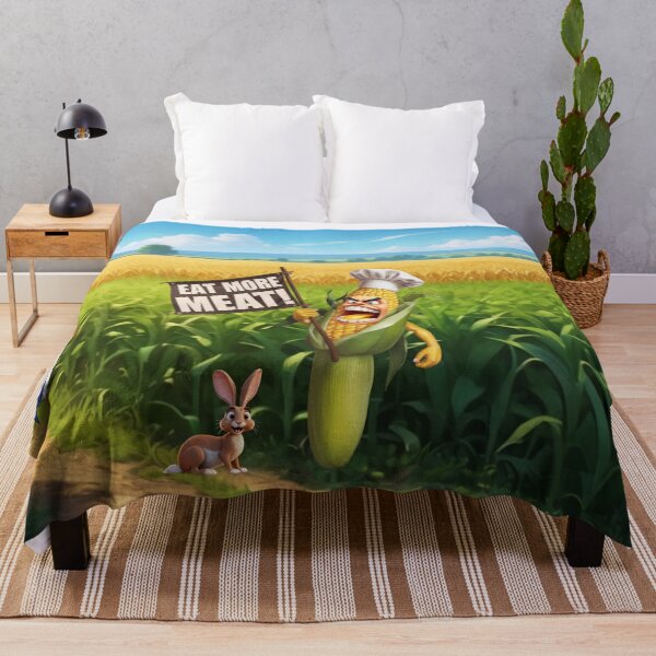 Item preview, Corn’s Bold Message: Eat More Meat! designed and sold by AleksKos.