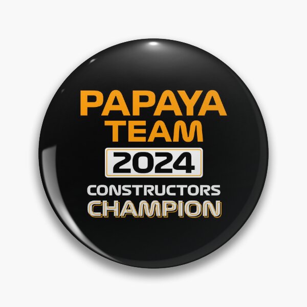 Item preview, Papaya Team 2024 Constructors Champion | Racing Motorsport Design (Black BG) designed and sold by FilipeFerreira.