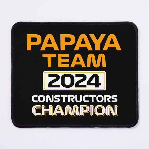 Item preview, Papaya Team 2024 Constructors Champion | Racing Motorsport Design (Black BG) designed and sold by FilipeFerreira.