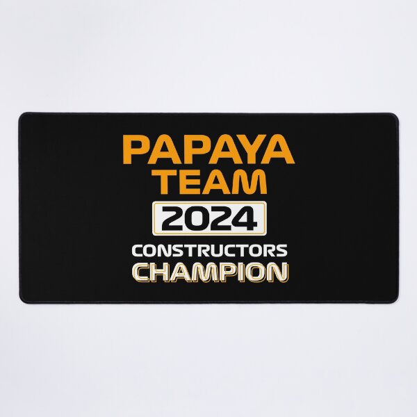 Item preview, Papaya Team 2024 Constructors Champion | Racing Motorsport Design (Black BG) designed and sold by FilipeFerreira.
