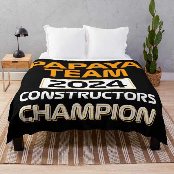 Item preview, Papaya Team 2024 Constructors Champion | Racing Motorsport Design (Black BG) designed and sold by FilipeFerreira.