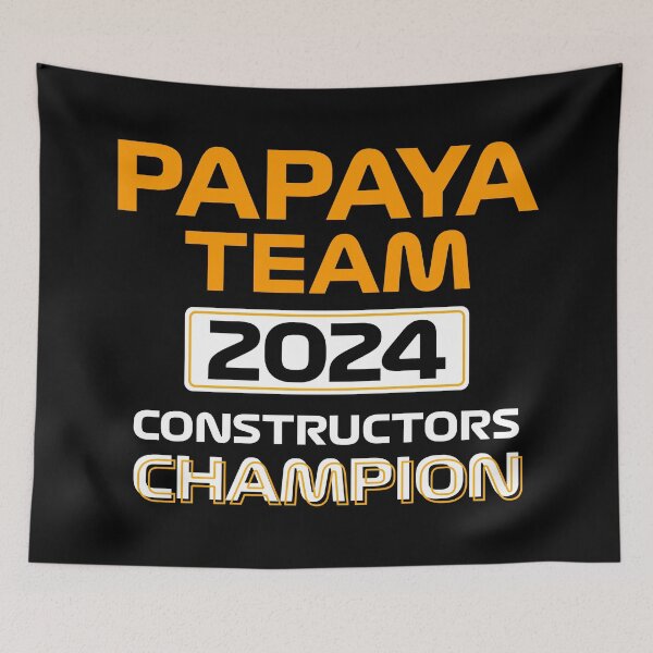 Item preview, Papaya Team 2024 Constructors Champion | Racing Motorsport Design (Black BG) designed and sold by FilipeFerreira.