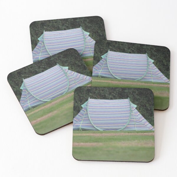 Item preview, Stripey tent on a campsite designed and sold by Emma  Amies.