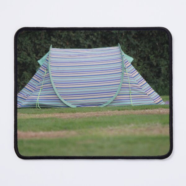 Item preview, Stripey tent on a campsite designed and sold by Emma Amies.