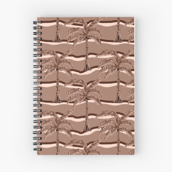 Item preview, Mocha Mousse Palm tree with wavy textured lines designed and sold by JasmineGDesigns.