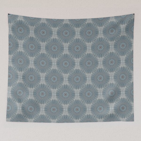 Item preview, Merlin's Maze - silver and blue kaleidoscope designed and sold by KizzyW.