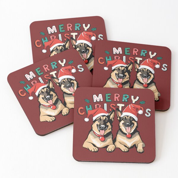 Item preview, Christmas German Shepherds – Merry Christmas designed and sold by GoodyPaws.