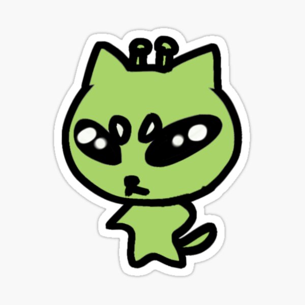 Item preview, zob zob zob aaah alien cat designed and sold by Ketchup-Trash.