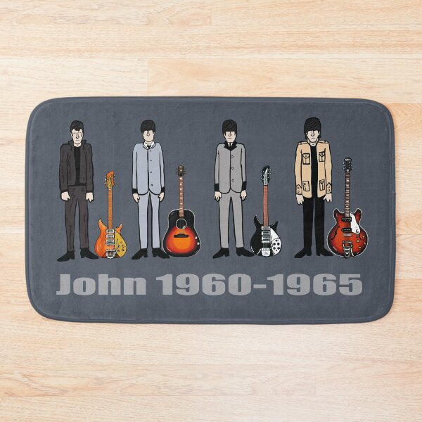 Item preview, John Lennon cartoon with guitars - 1960-1965 eras  designed and sold by Kludoman.