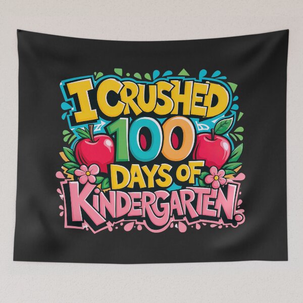 Item preview, I Crushed 100 Days Of Kindergarten:  Fun And Colorful Milestone designed and sold by elynne9.
