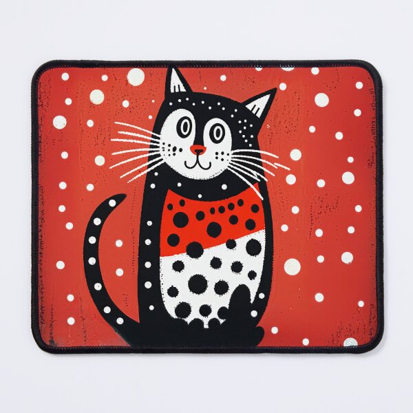 Item preview, Whimsical Black and White Cat 2 designed and sold by SparroCreative.