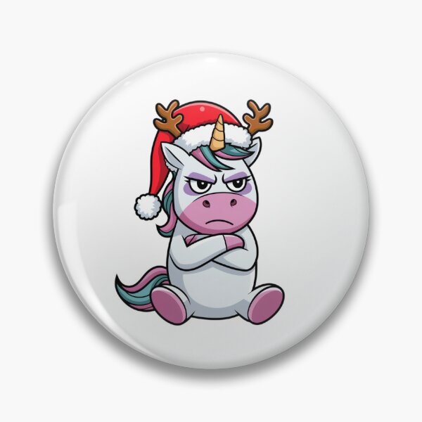 Item preview, grumpy Christmas unicorn designed and sold by jkrphoto.