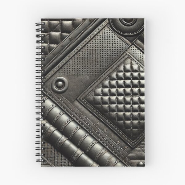 Item preview, Boho Moto Quilted Black Leather Pattern designed and sold by darkskydelights.