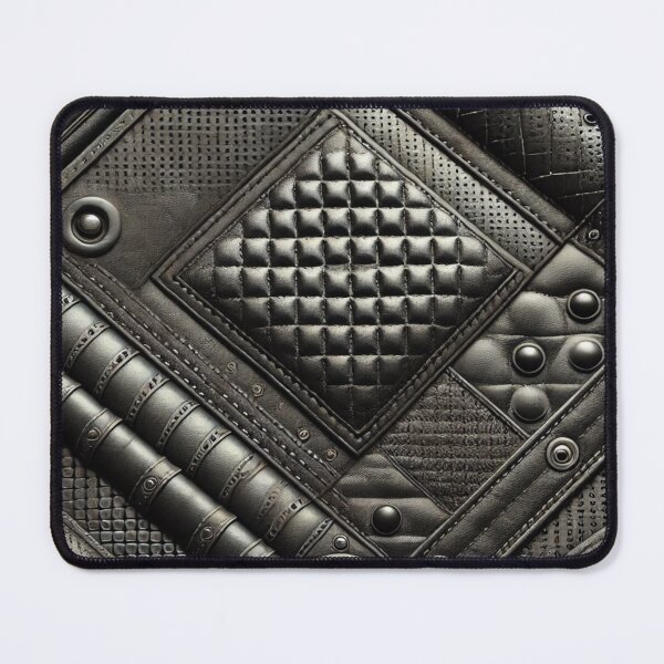 Item preview, Boho Moto Quilted Black Leather Pattern designed and sold by darkskydelights.