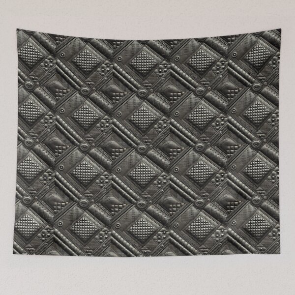 Item preview, Boho Moto Quilted Black Leather Pattern designed and sold by darkskydelights.