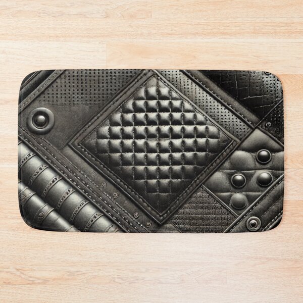 Item preview, Boho Moto Quilted Black Leather Pattern designed and sold by darkskydelights.