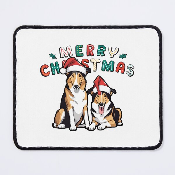 Item preview, Christmas Smooth Collies – Merry Christmas designed and sold by GoodyPaws.