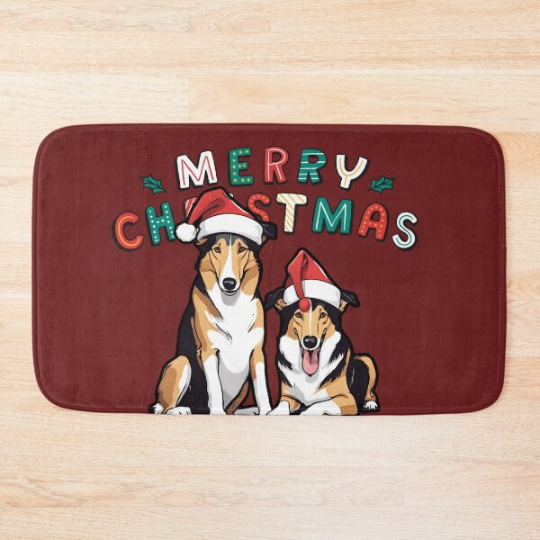 Item preview, Christmas Smooth Collies – Merry Christmas designed and sold by GoodyPaws.