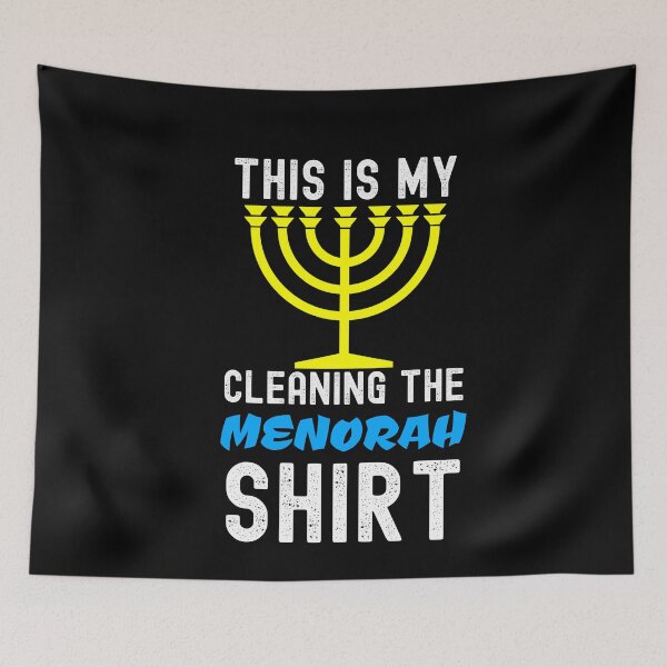 Item preview, This Is My Cleaning The Menorah Funny Hanukkah designed and sold by SharpThreadZ.